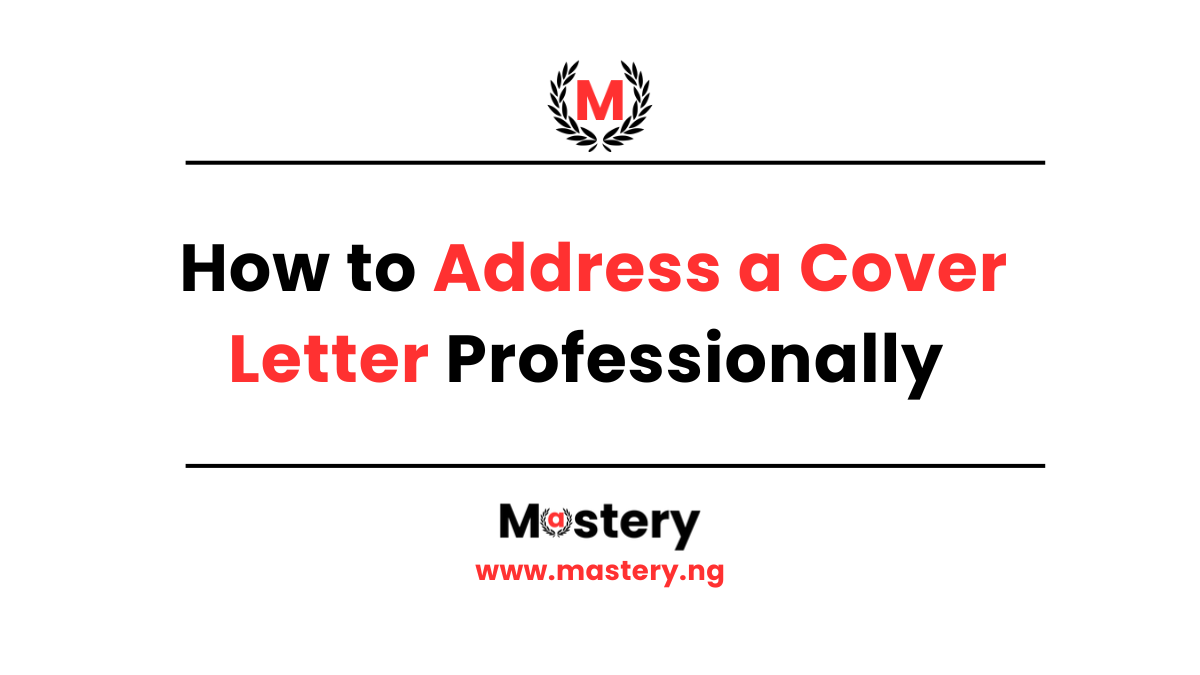 How to Address a Cover Letter Professionally that Converts